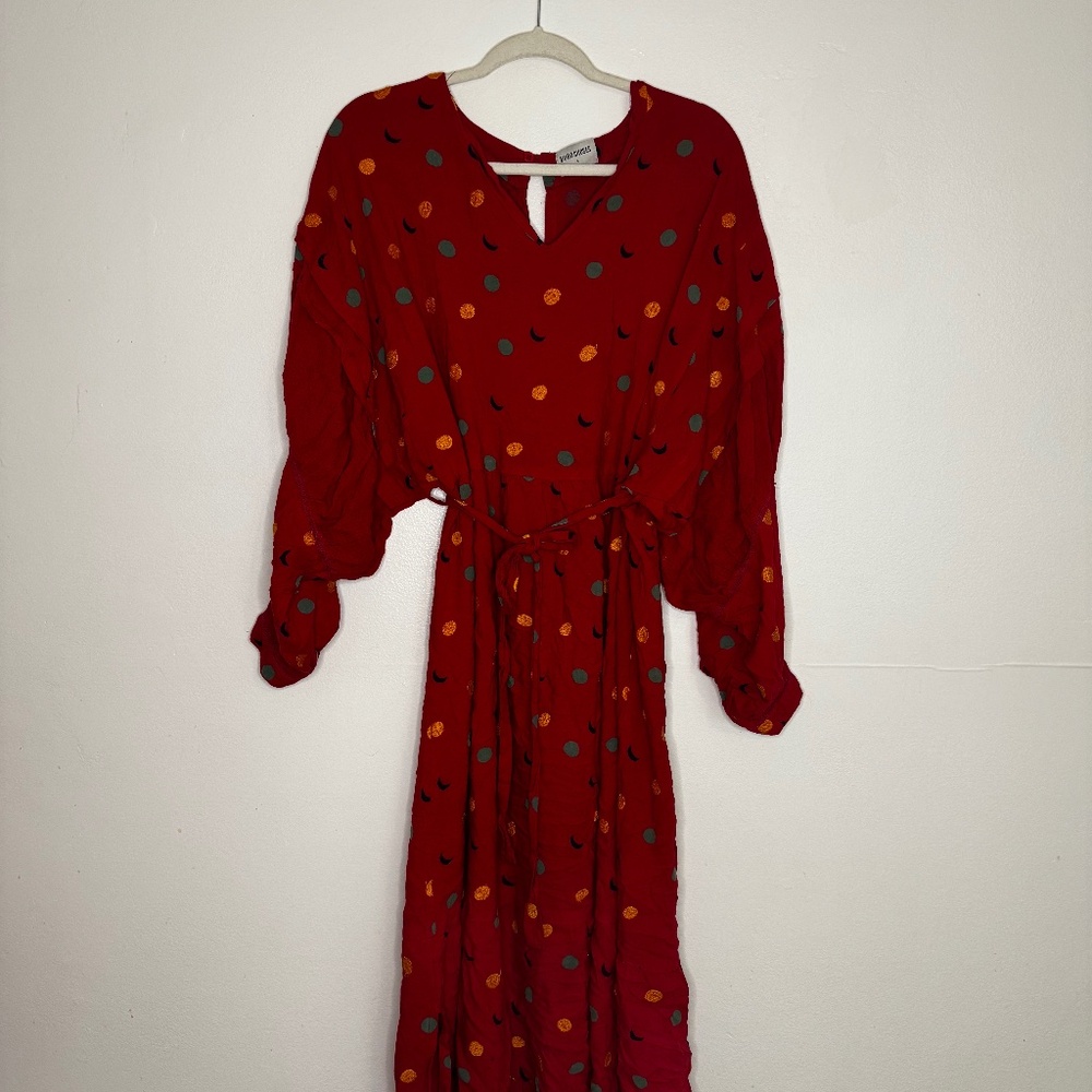 Bobo Choses Rare Long Sleeve Boho Midi Maxi Dress